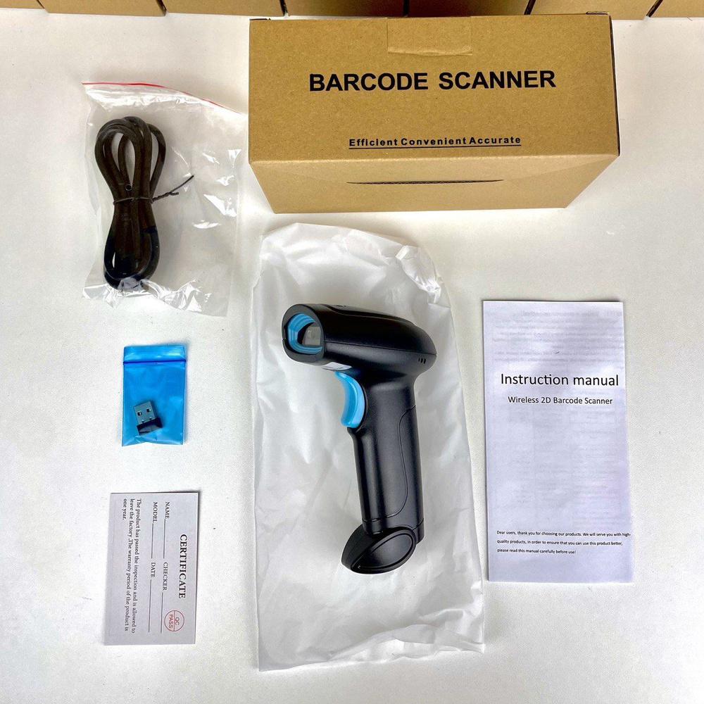Сканер 2D Беспроводной для QR, штрихкод, ПВЗ, ЕГАИС, Честный знак, акциз  #1