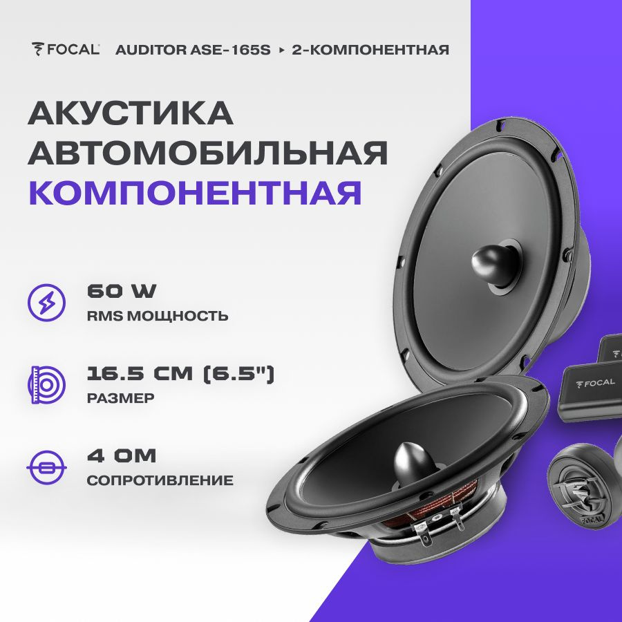 Акустика компонентная Focal Auditor ASE-165S / Колонки автомобильные/ Динамики автомобильные  #1