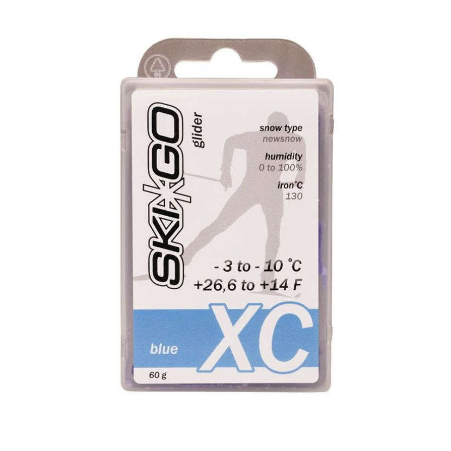 Бесфторовый парафин SKI GO CH XC BLUE -3/-10, 60 г лыжный #1