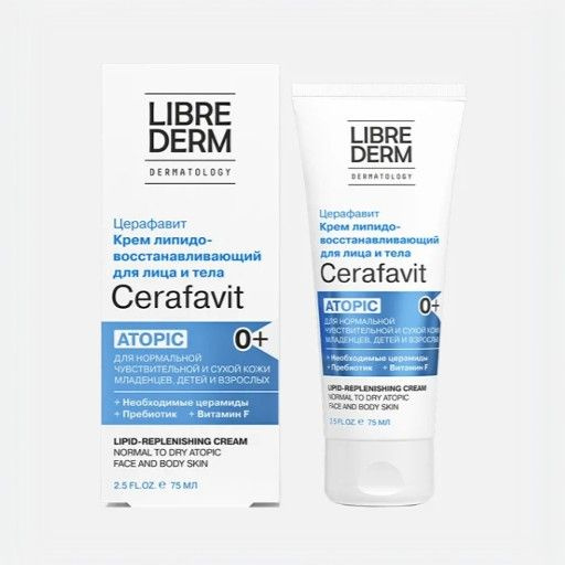 LIBREDERM крем липидовосстанавливающий с церамидами и пребиотиком для лица и тела CERAFAVIT  #1
