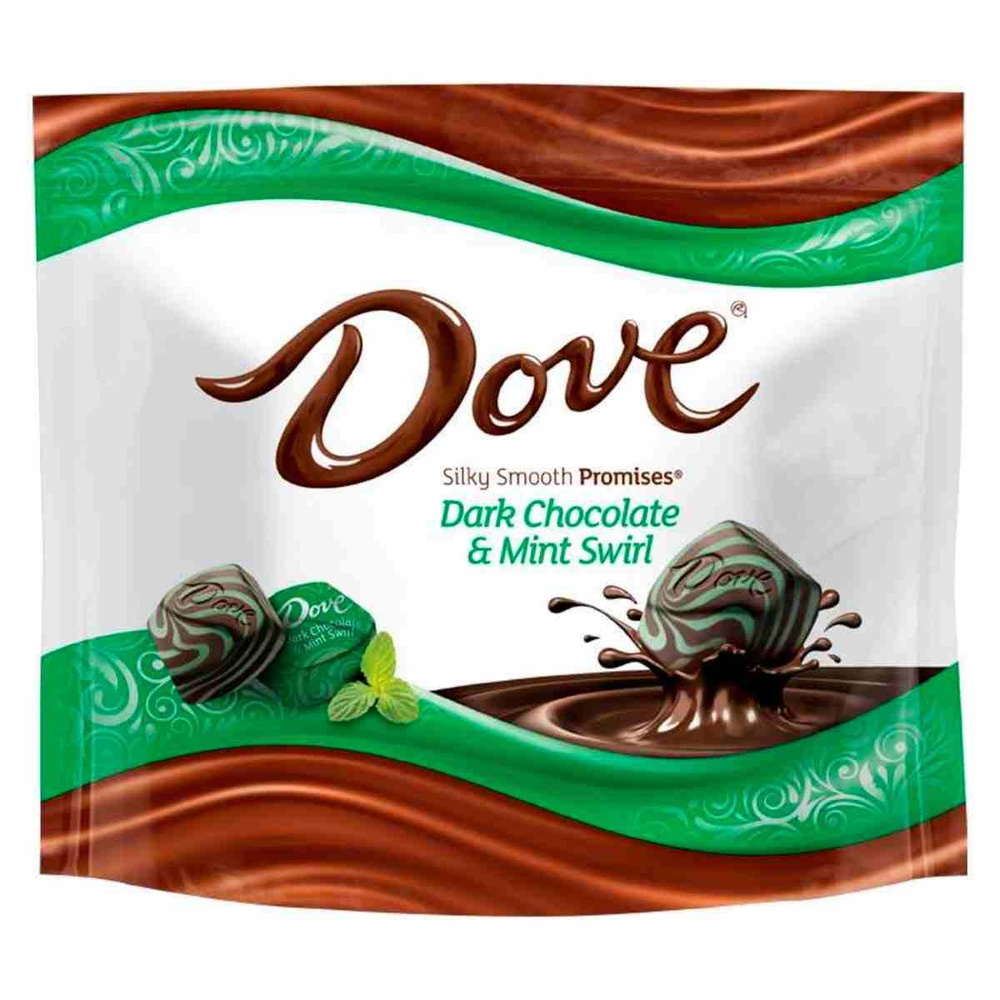 Шоколадные конфеты Dove Promises (Dark Chocolate & Mint Swirl), 215,7 г #1