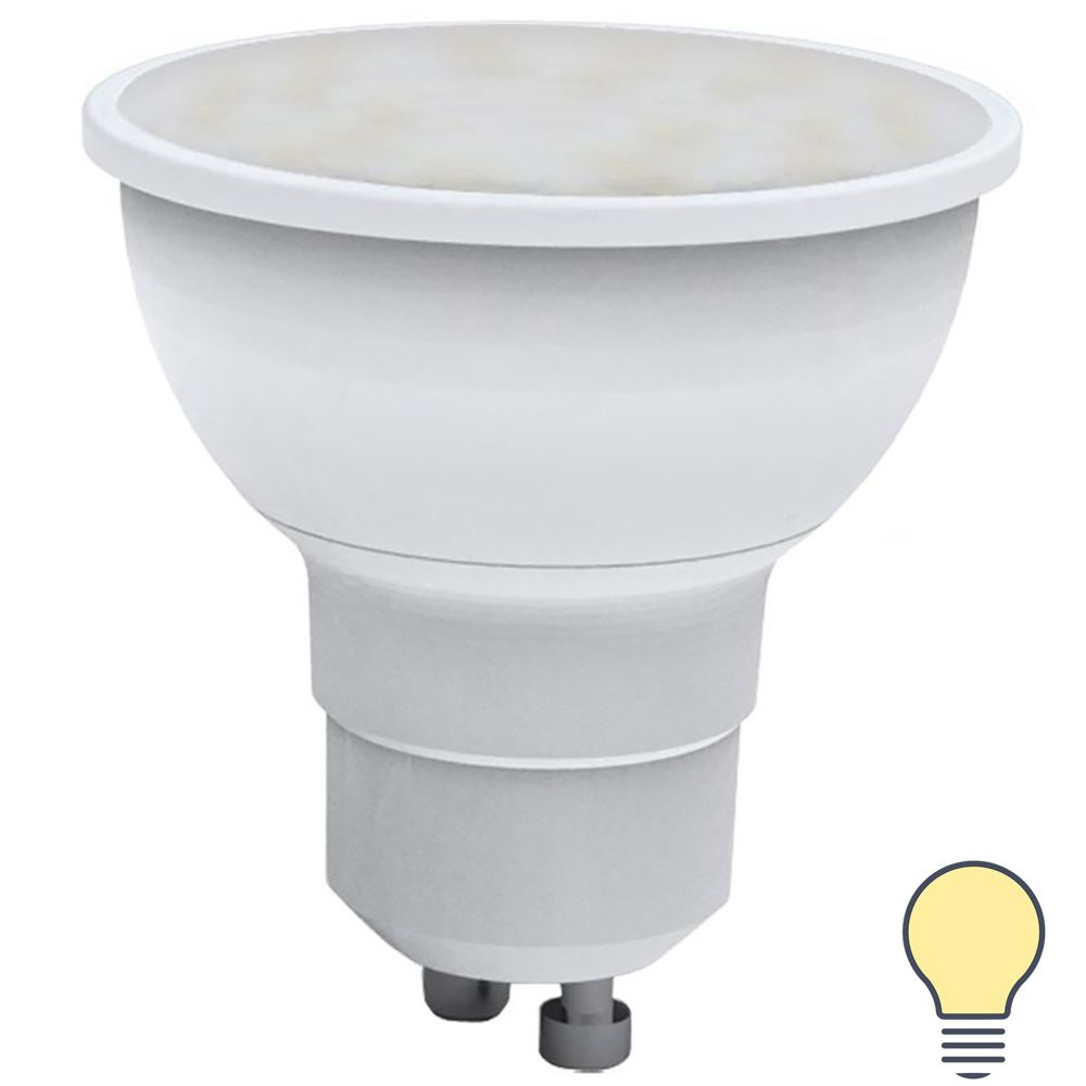 Лампа светодиодная Volpe JCDR GU10 220-240 В 5 Вт Эдисон матовая 500 лм теплый белый свет  #1