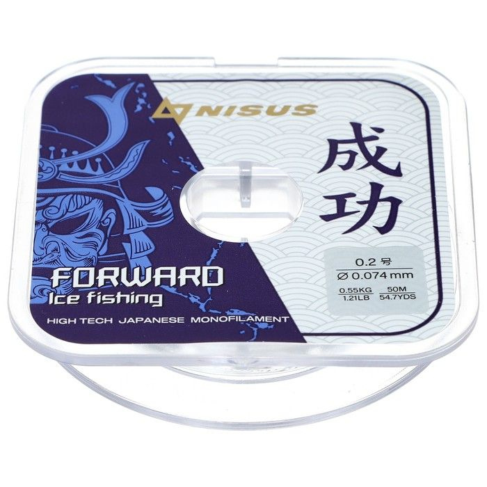 Леска рыболовная NISUS Forward Ice Fishing, 0,074 мм, 50 м, Nylon Transparent, N-FIF-0,074-50  #1