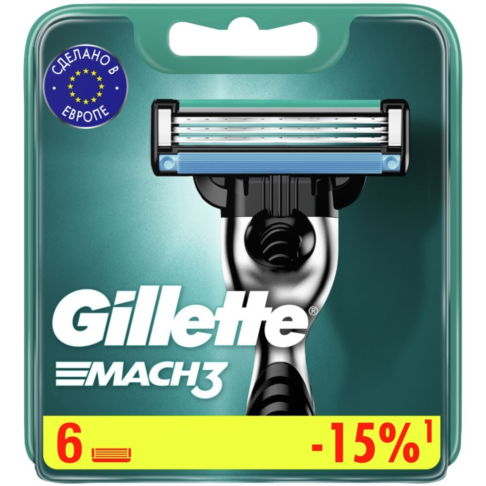 Gillette Сменные кассеты Mach3, 6 шт. #1