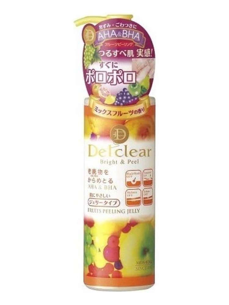 Пилинг-гель для лица Detclear AHA & BHA Fruits Peeling Jelly 180мл (аромат фруктов)  #1