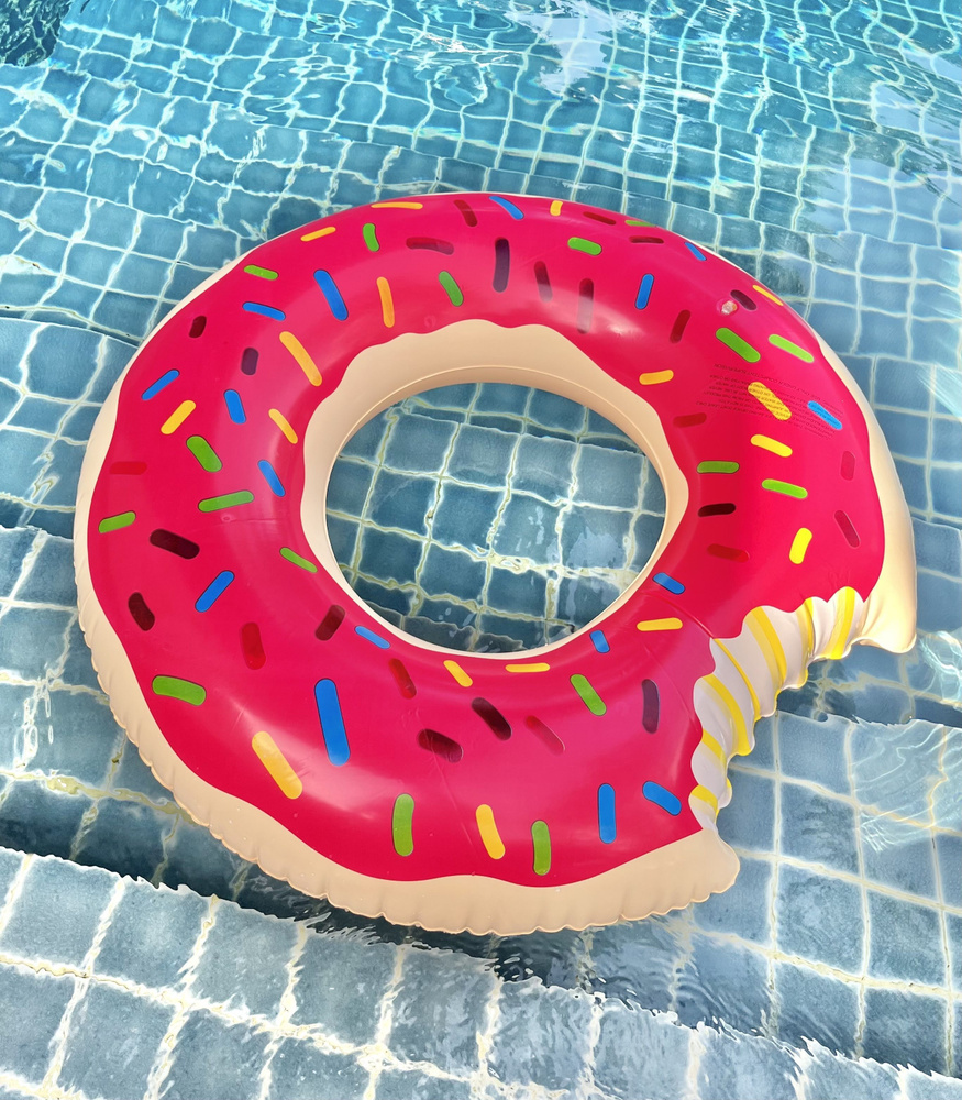 Детский надувной круг для купания Пончик 70 СМ #1