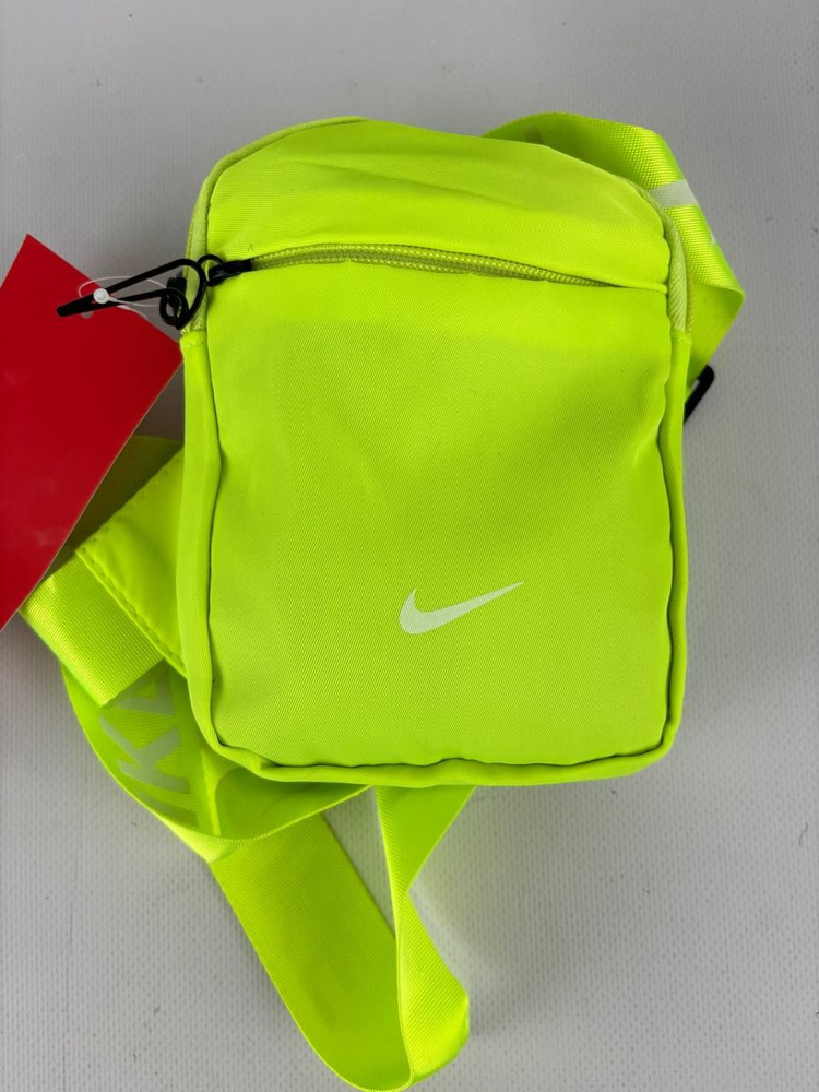 Компактная бананка Nike с металлическим вушем, голубая, 16х12х5  #1