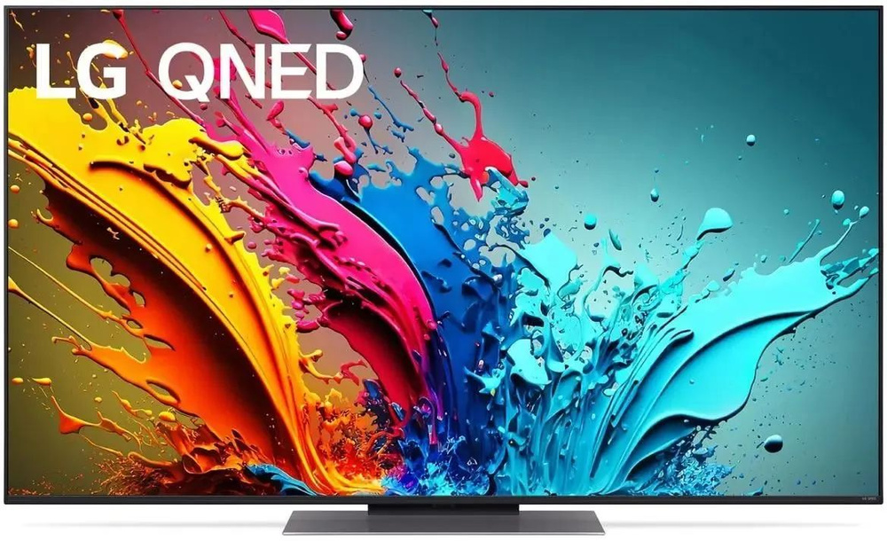 LG Телевизор 55QNED86T6A.ARUB (2024) Ростест, QNED, Смарт ТВ 55.000000" 4K UHD, черный, серый металлик #1