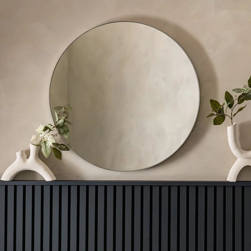Зеркало круглое настенное 60 см, для интерьера, с креплением, TODA ALMA  #1