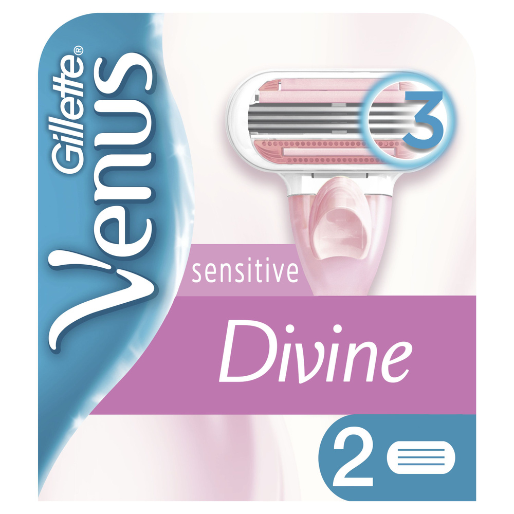 Сменные кассеты для бритья Venus Divine Sensitive 2шт #1