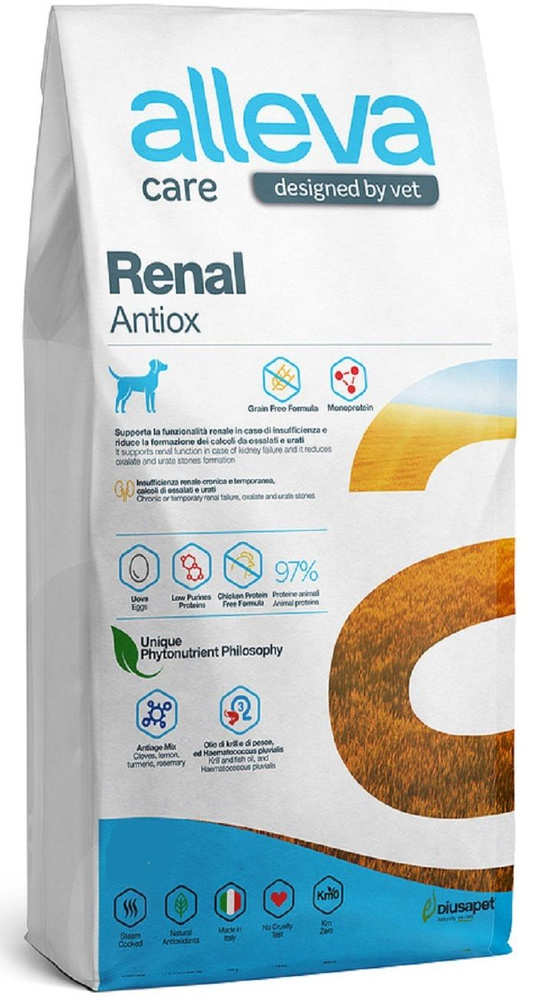 Сухой корм Alleva Care Dog Adult Renal-Antiox / Аллева Кэр Ренал, для взрослых собак всех пород, белезни #1