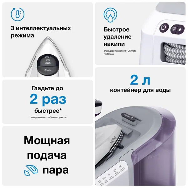 Парогенератор BRAUN CareStyle 7 12870020-IS7266VI SS #1