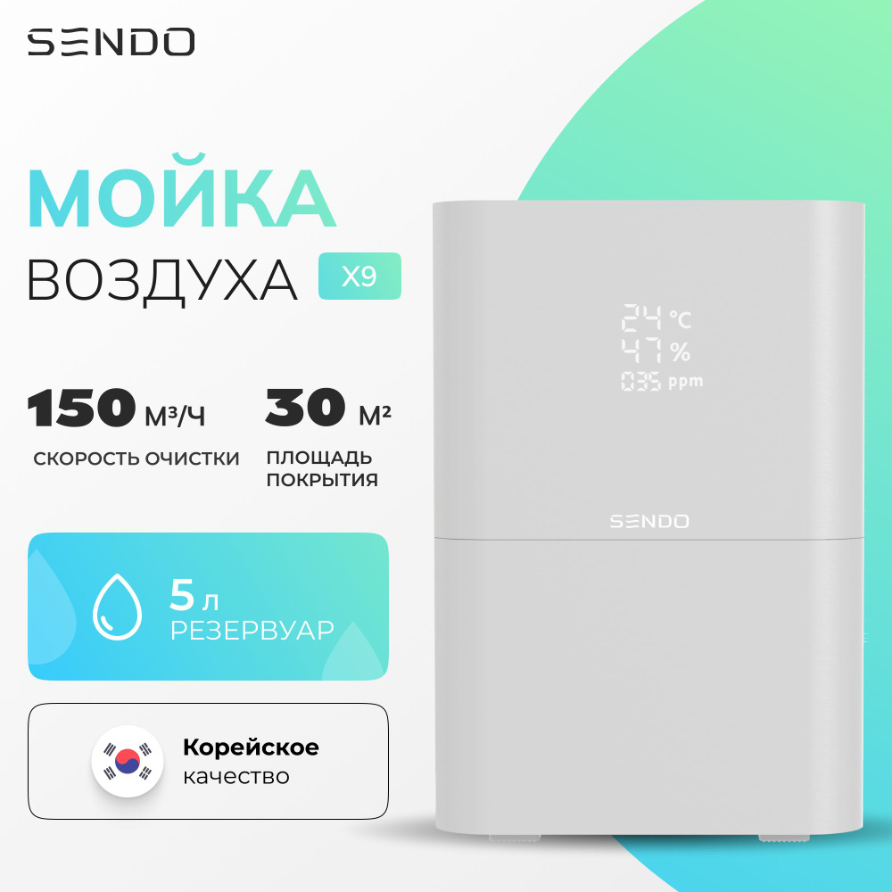 Мойка воздуха SENDO AirWash, бежевый - купить по выгодным ценам в  интернет-магазине OZON (1338341647)