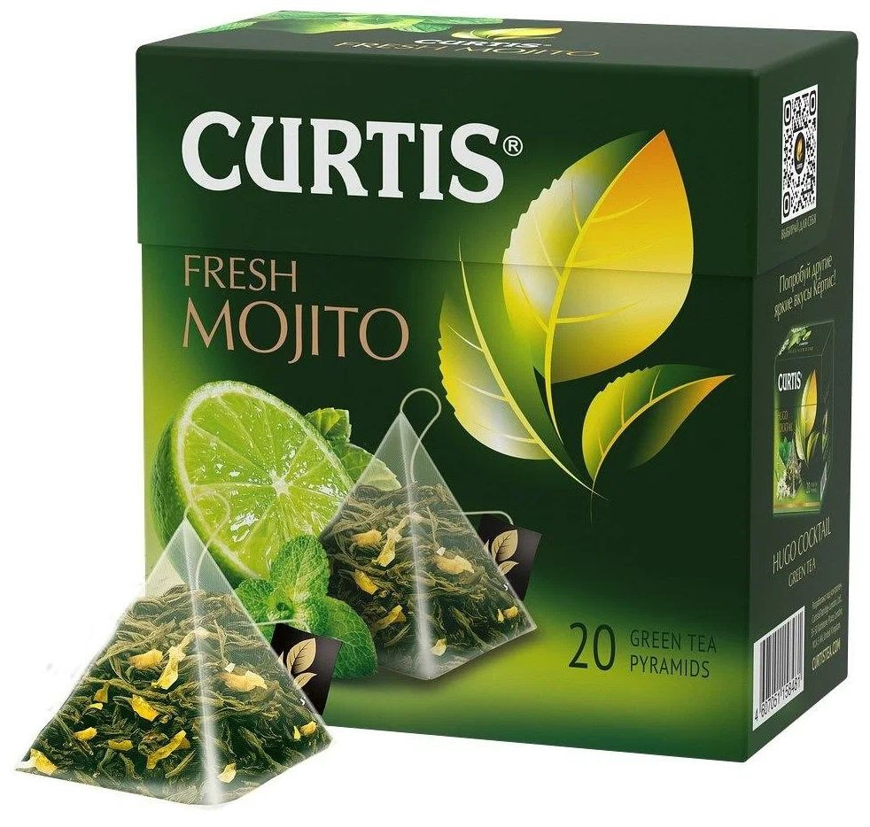 Чай Curtis "Fresh Mojito" 2 шт. по 20 пирамидок #1