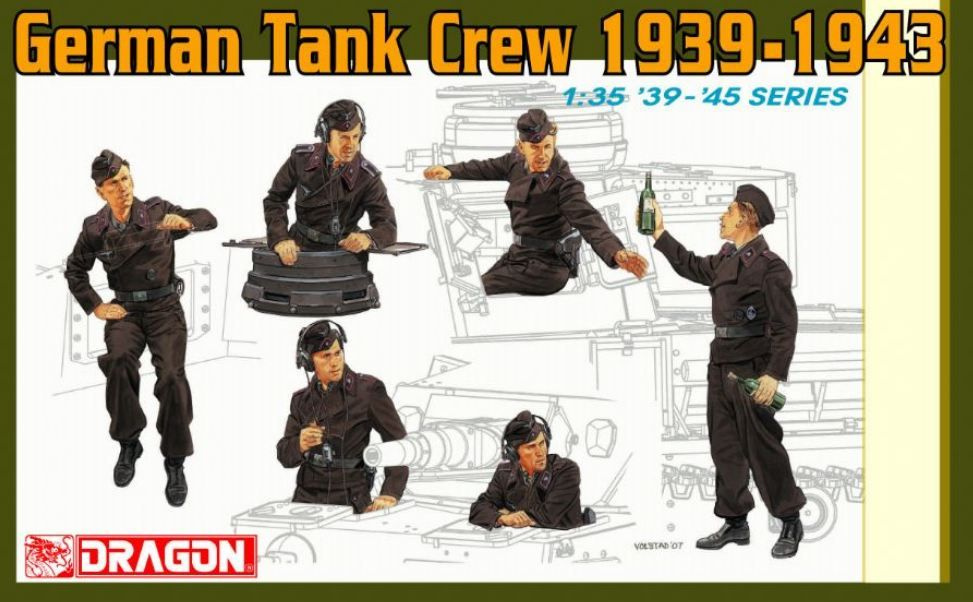 6375 Фигуры GERMAN TANK CREW 1939-1943 1/35 #1