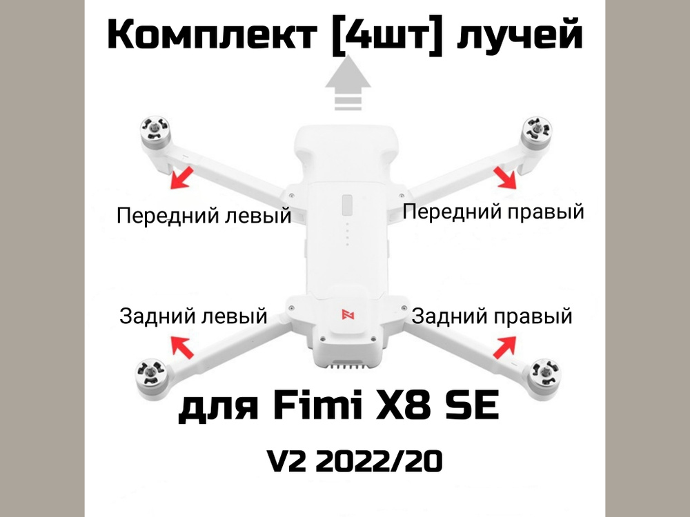 Комплект лучей для дрона FIMI X8 SE V2 2022/20 #1