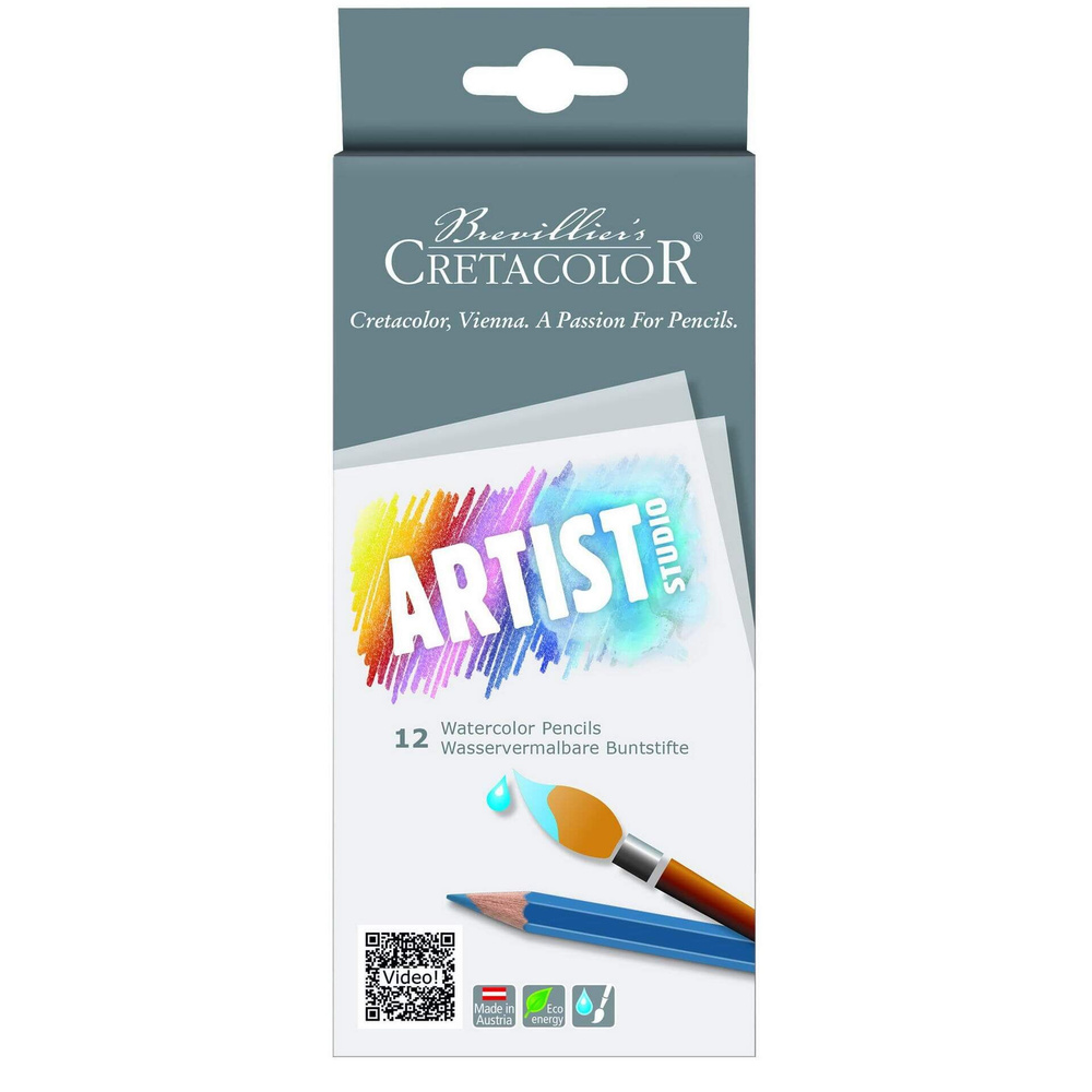 Набор акварельных карандашей CRETACOLOR Artist Studio 12 шт, карт.упаковка CR28312  #1