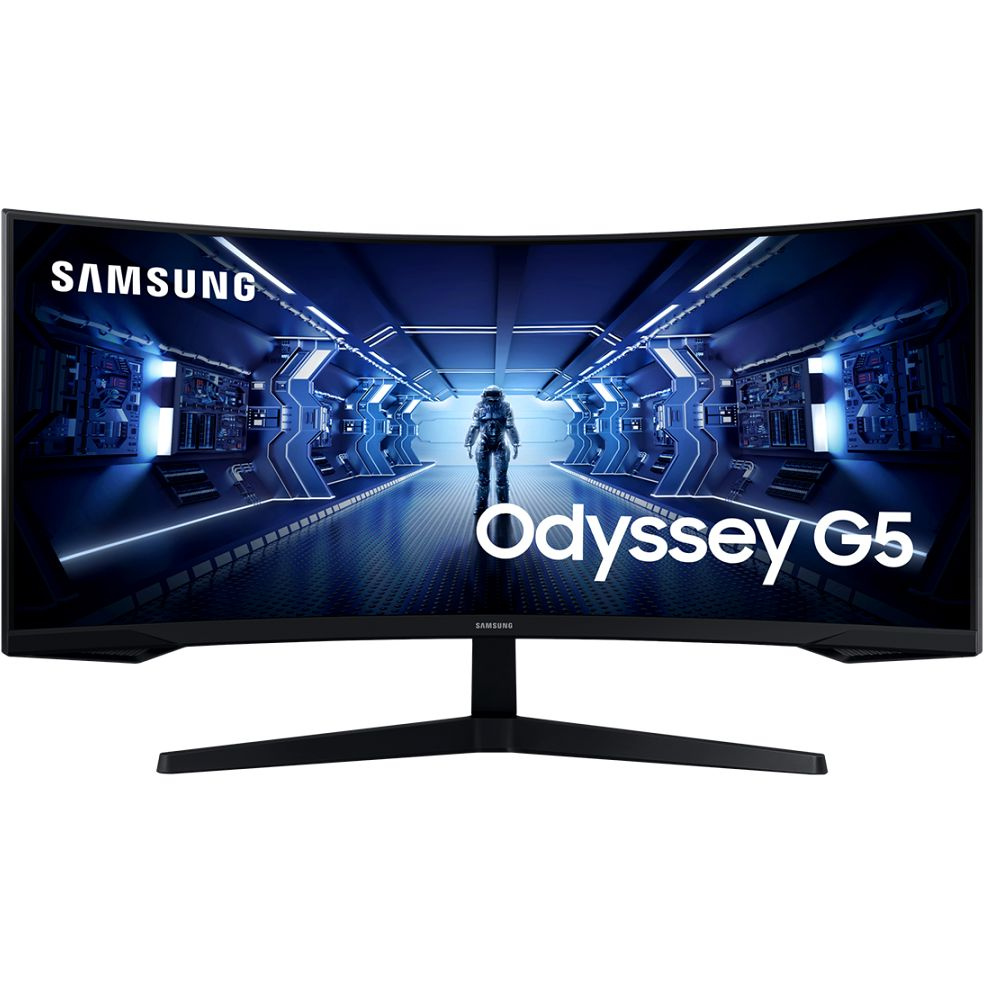 Samsung 34" Монитор C34G55TWWI Odyssey G5 LC34G55TWWIXCI, черный #1