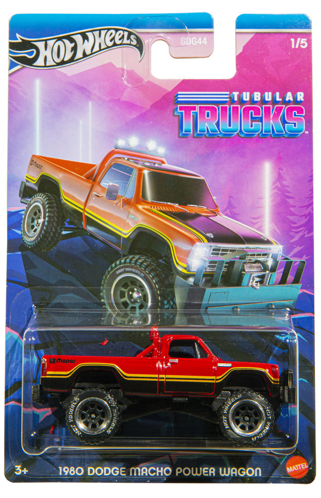 Машинка Hot Wheels 1980 Dodge Macho Power Wagon #1