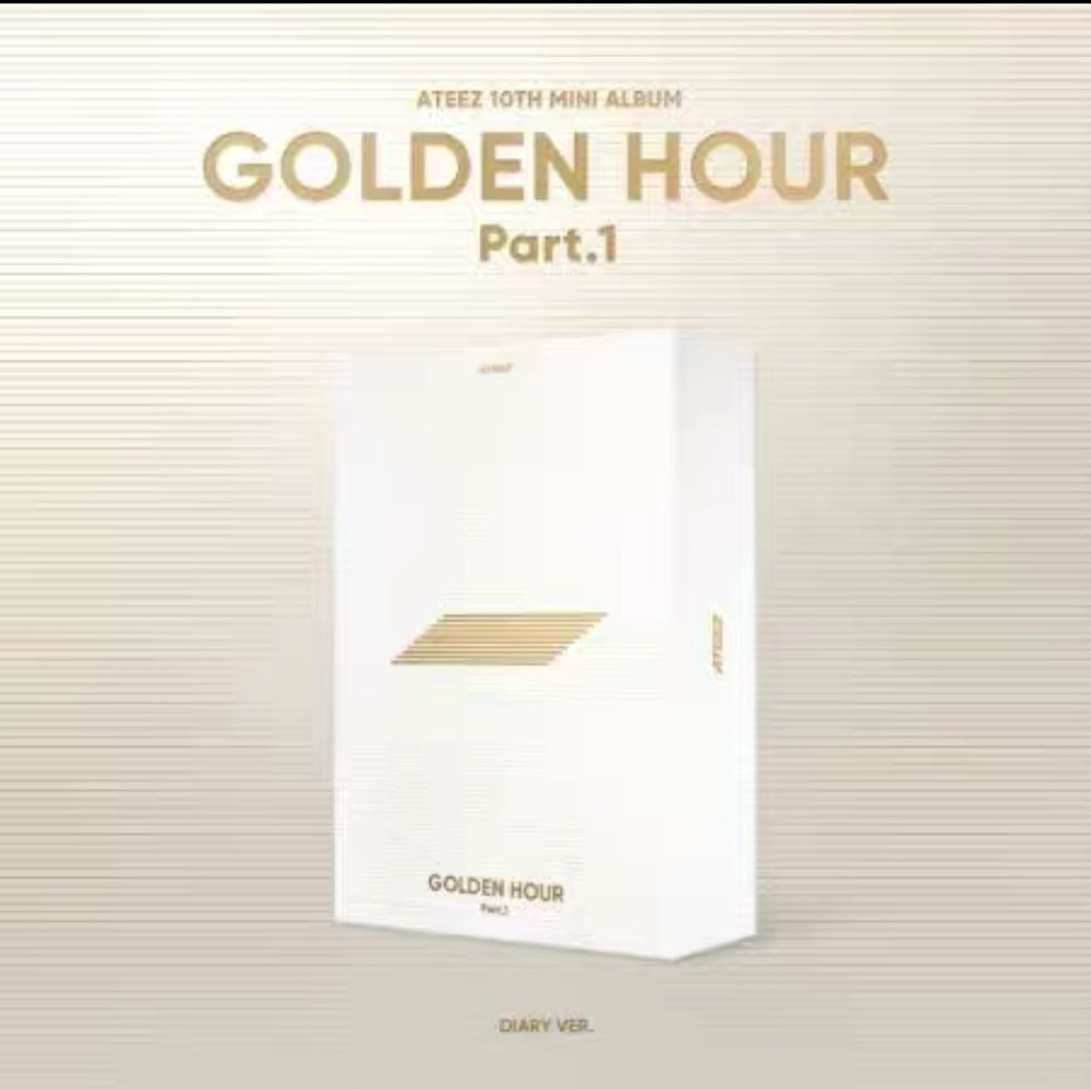 Альбомы-ATEEZ 10th Mini Album - GOLDEN HOUR : Part.1 (DIARY VER.) CD #1