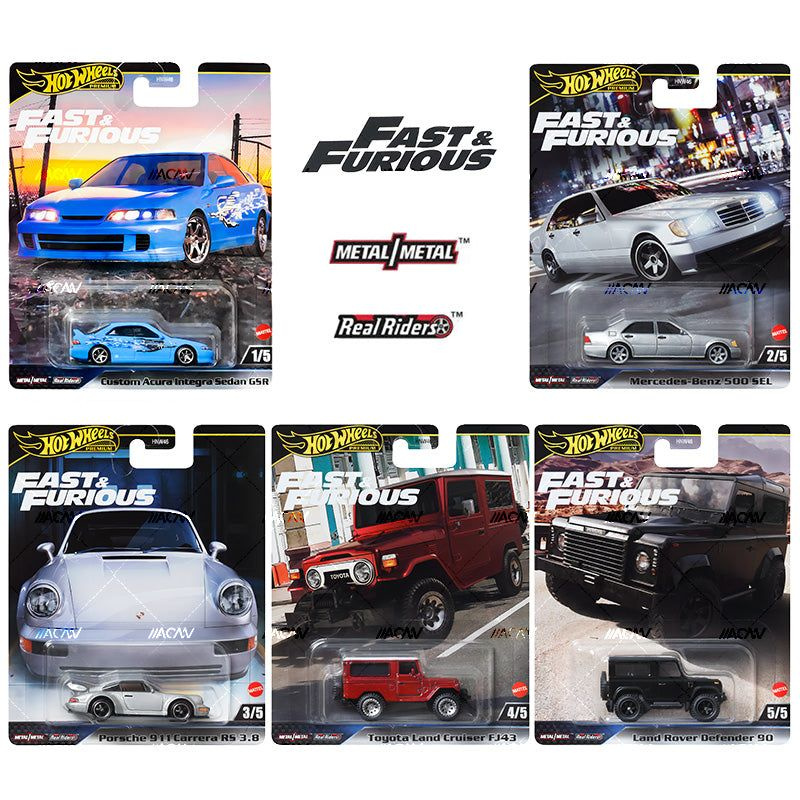 Машинка коллекционная Mattel Hot Wheels 2024 HNW46 Fast & Furious,5 шт. в комплекте  #1