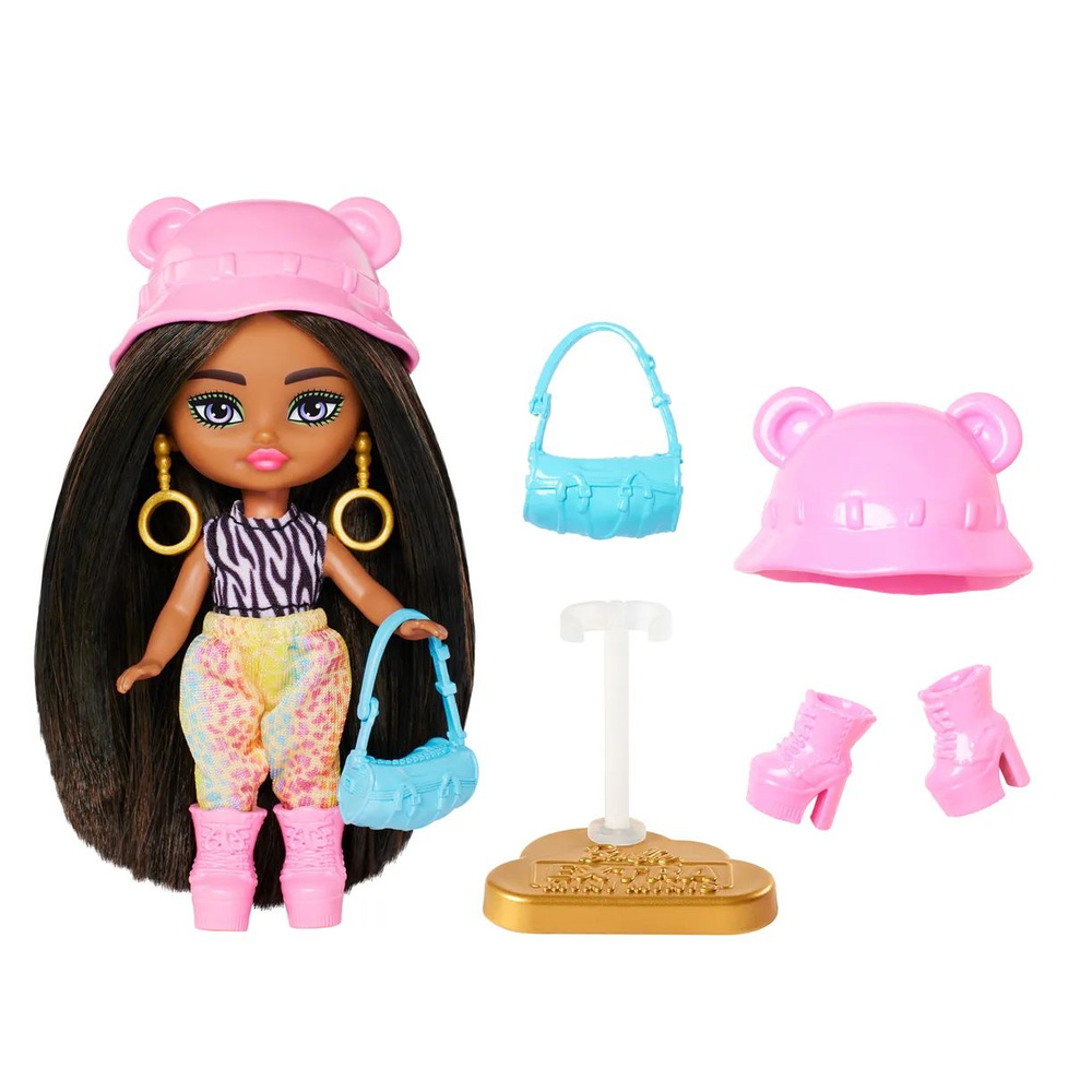 Кукла Барби Экстра Минис - Брюнетка HPT57 #1