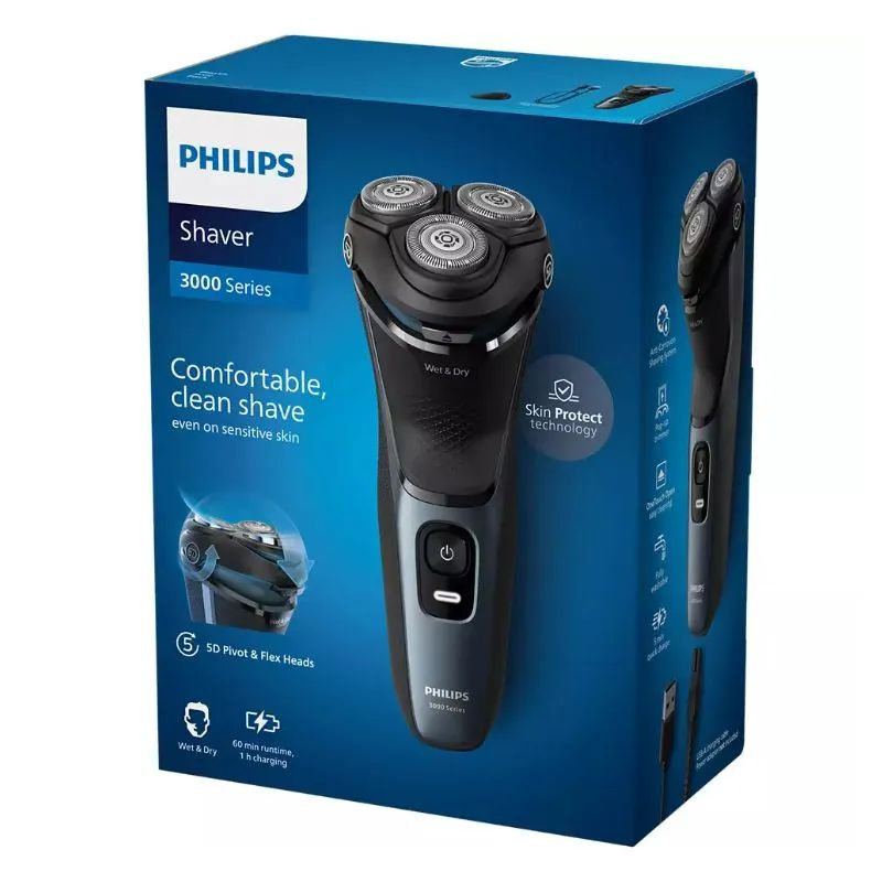 Электробритва Philips для мужчин, для сухого и влажного бритья S3144/00  #1