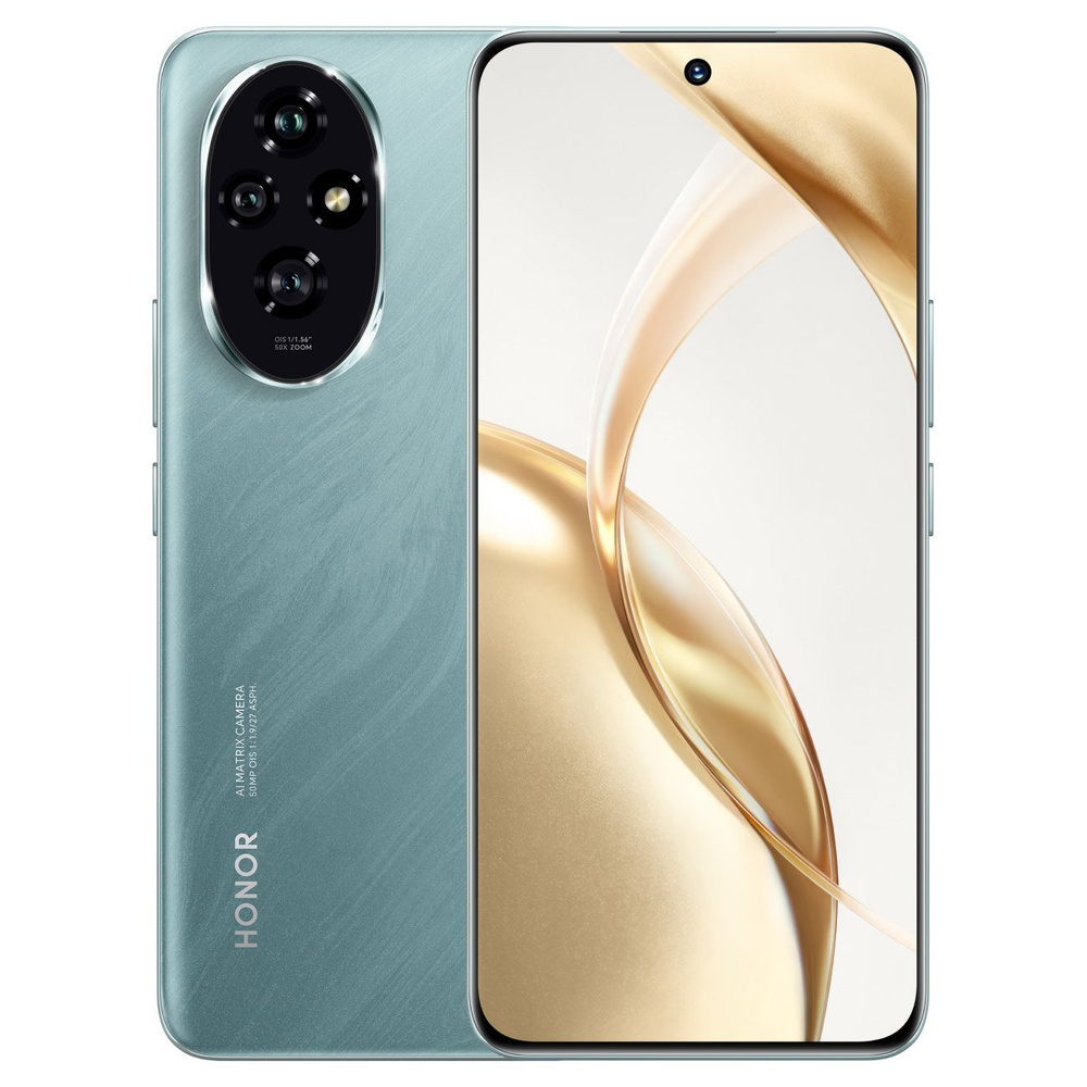 Honor Смартфон HONOR 200 Ростест (EAC) 12/512 ГБ, зеленый #1