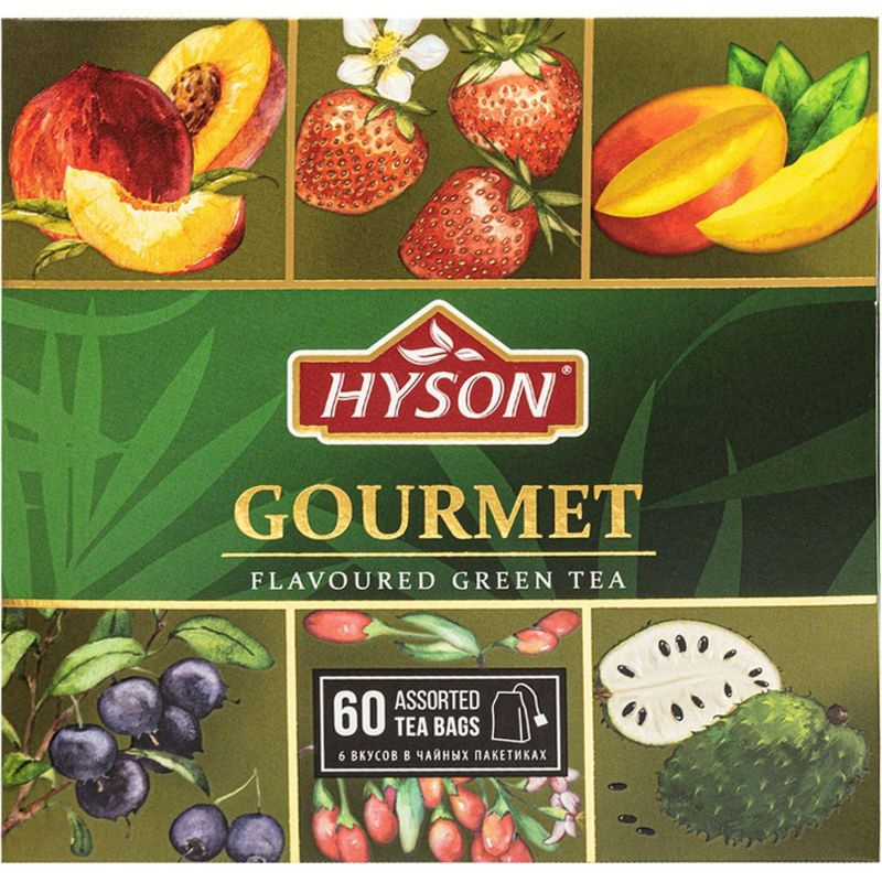 Чай HYSON зел. Gurmet Tea Collection 60 пак х 1.5гр/уп #1