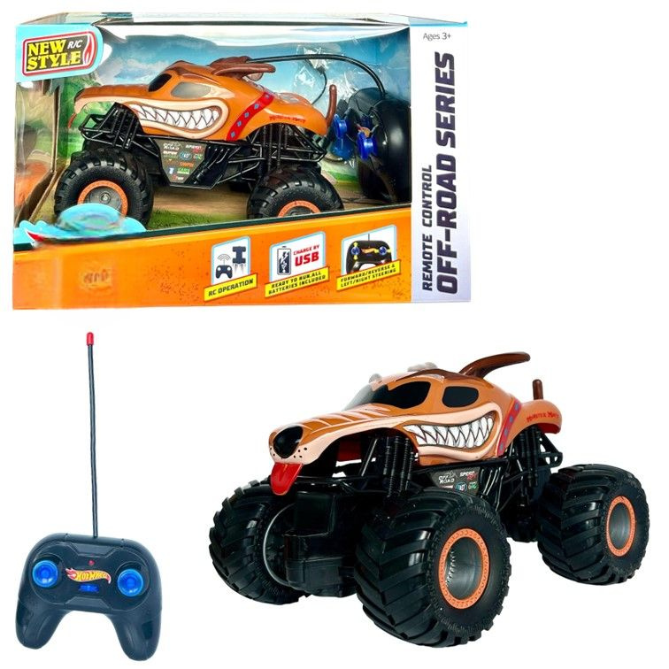 Машинка Монстр трак на пульте управления Monster Mutt, игрушка на радиоуправлении Monster Trucks для #1