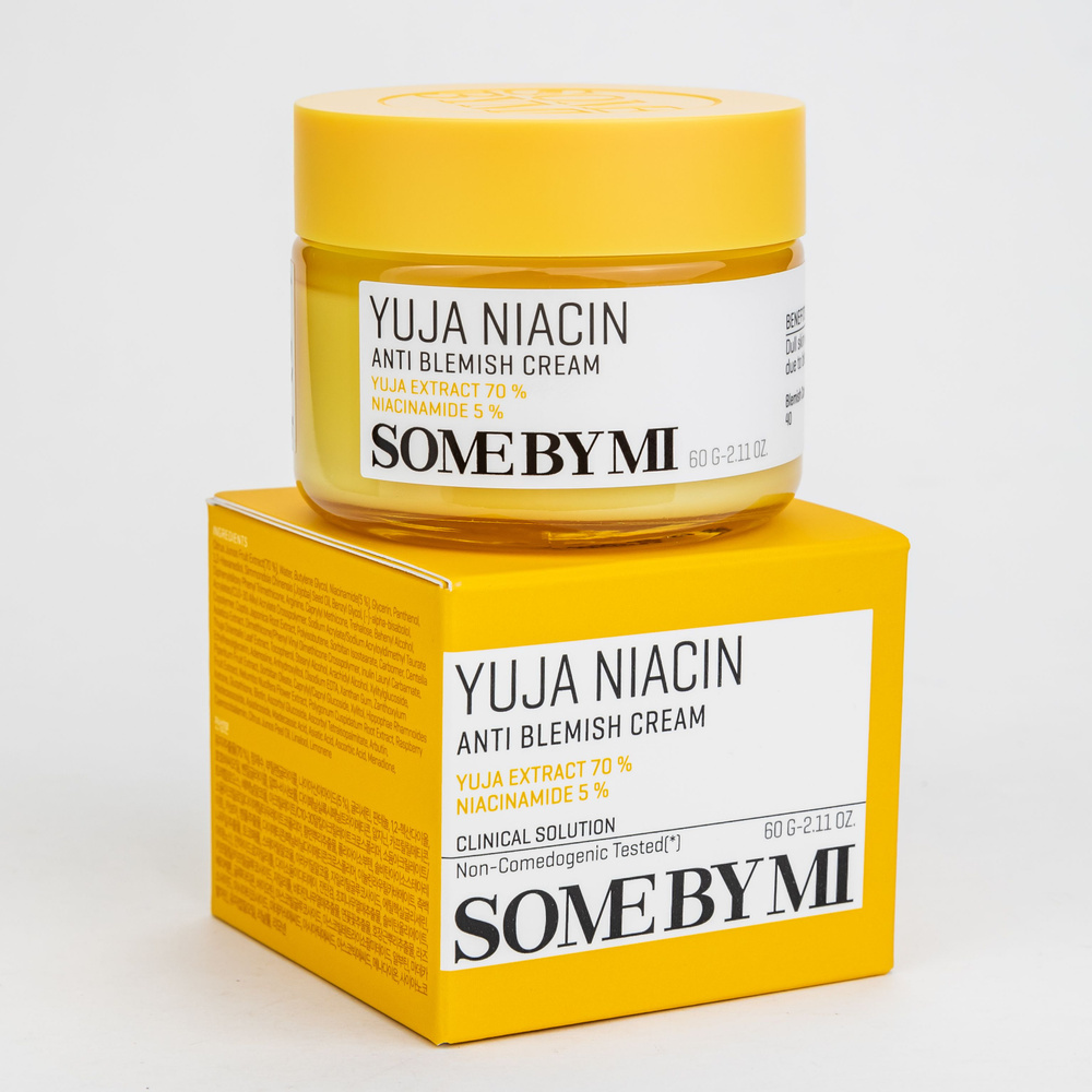 Осветляющий крем от пигментации с юдзу Some By Mi Yuja Niacin Anti Blemish Cream, 60 мл  #1