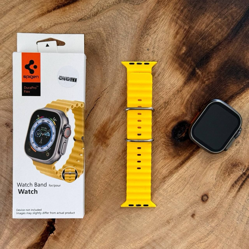 Ремешок силиконовый Spigen Lite / для часов Apple Watch Ultra 42/44/45/49mm / Желтый  #1