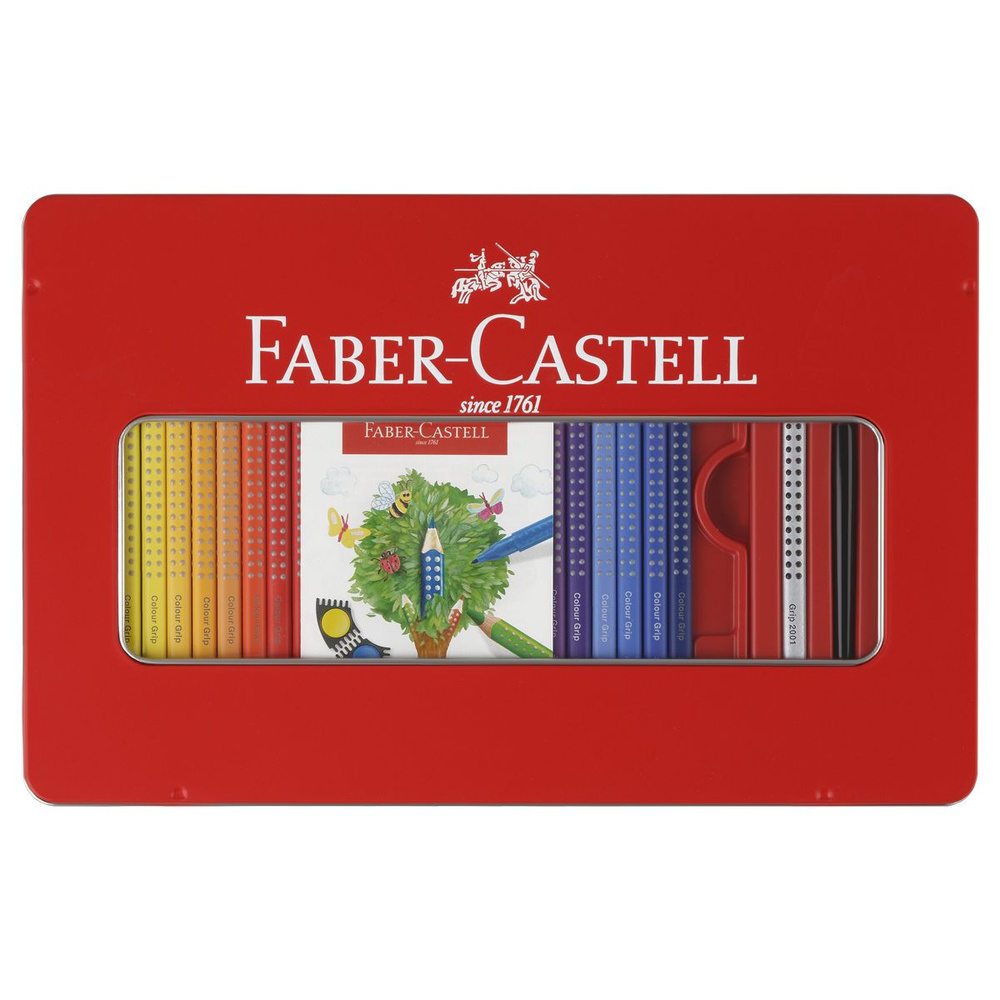 Карандаши цветные для рисования Faber-Castel 49 шт, 3.2 мм, трехгранные (112448)  #1