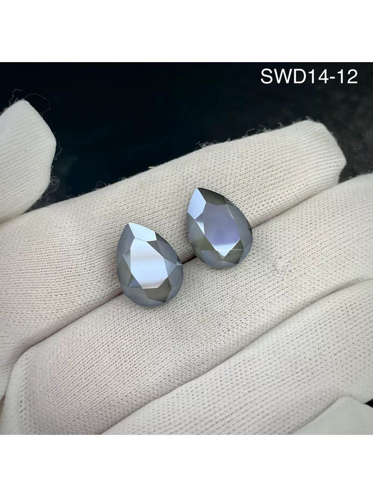 4320 Pear Fancy Stone Swarovski 14х10мм - 2 шт/уп. Стразы-Капли пришивные, производство Австрия, в комплекте #1