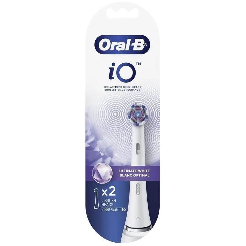 Сменные насадки для щеток Oral-B iO Ultimate White, белые, 2шт. #1