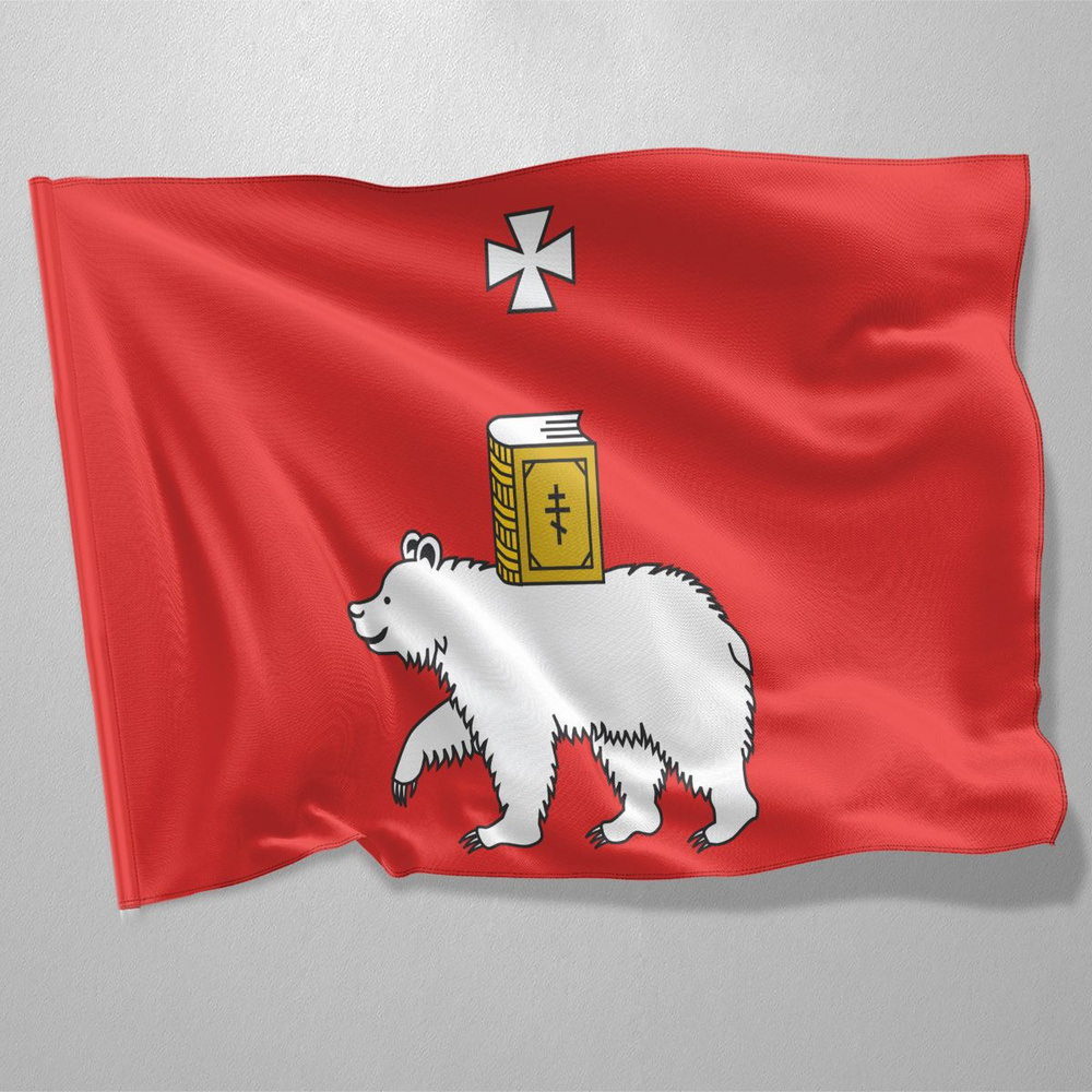 Флаг Перми / Флаг города Пермь / 90x135 см. #1