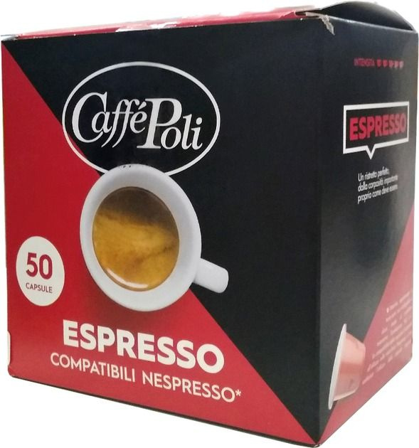 Итальянский кофе в капсулах Caffe Poli Nespresso Espresso,50шт. Произведено в Италии.  #1