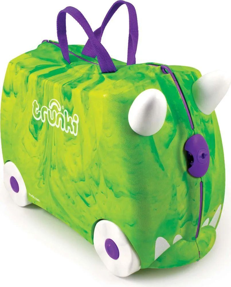 Чемодан-каталка trunki, ручная кладь, 46х31х21 см, 18 л, 1.7 кг, Транкизавр Рекс  #1