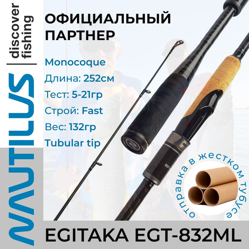 Спиннинг Nautilus EGITAKA EGT-832ML 252см 5-21гр #1