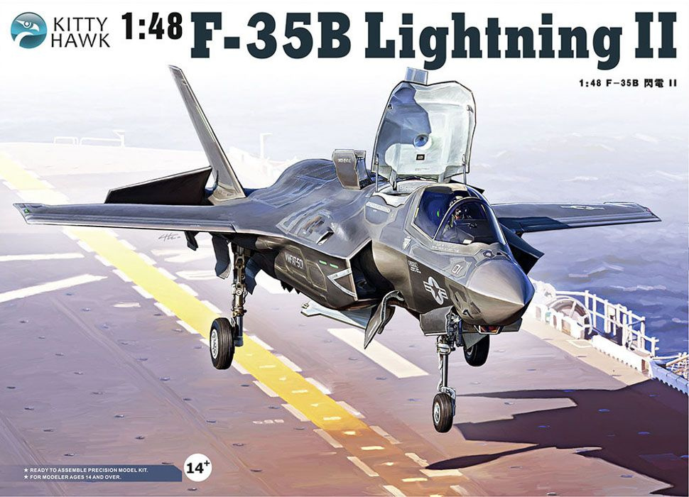 Сборная модель самолета KITTY HAWK Истребитель F-35B KH80102, масштаб 1/48  #1