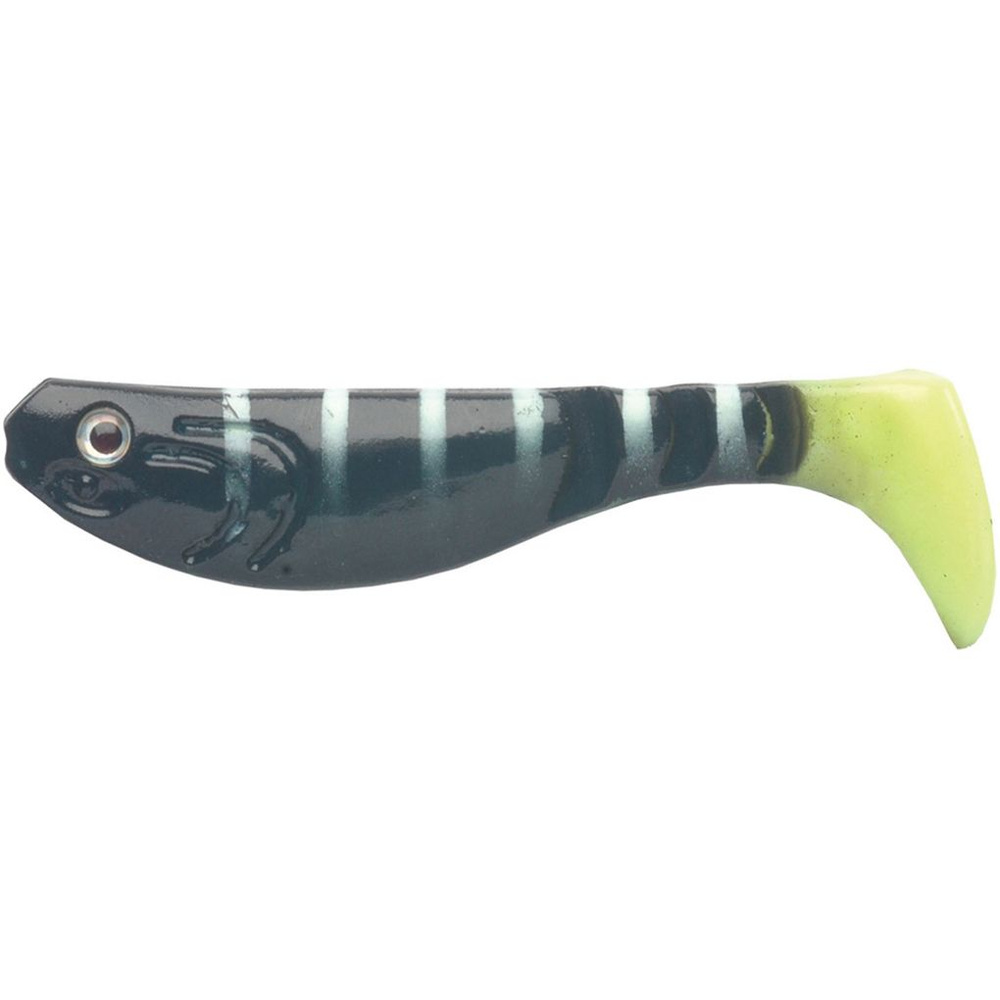 Приманка силиконовая WAKE FLEXFISH 5.0" (2 шт/уп) #NEON BLACK PERCH 530 #1