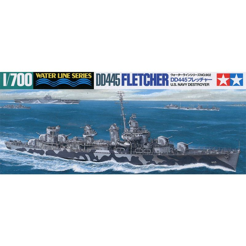 Сборная модель Военная модель Tamiya-31902 1/700 U.S DD-445 Fletcher Destroyer model kit  #1