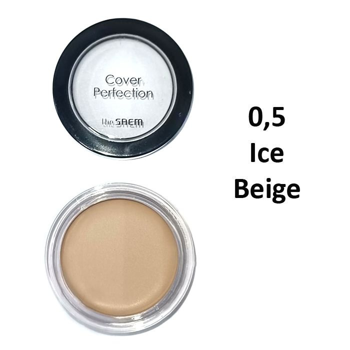 The Saem Консилер-корректор THE SAEM Cover Perfection Pot Concealer, оттенок 0,5 Ice Beige  #1