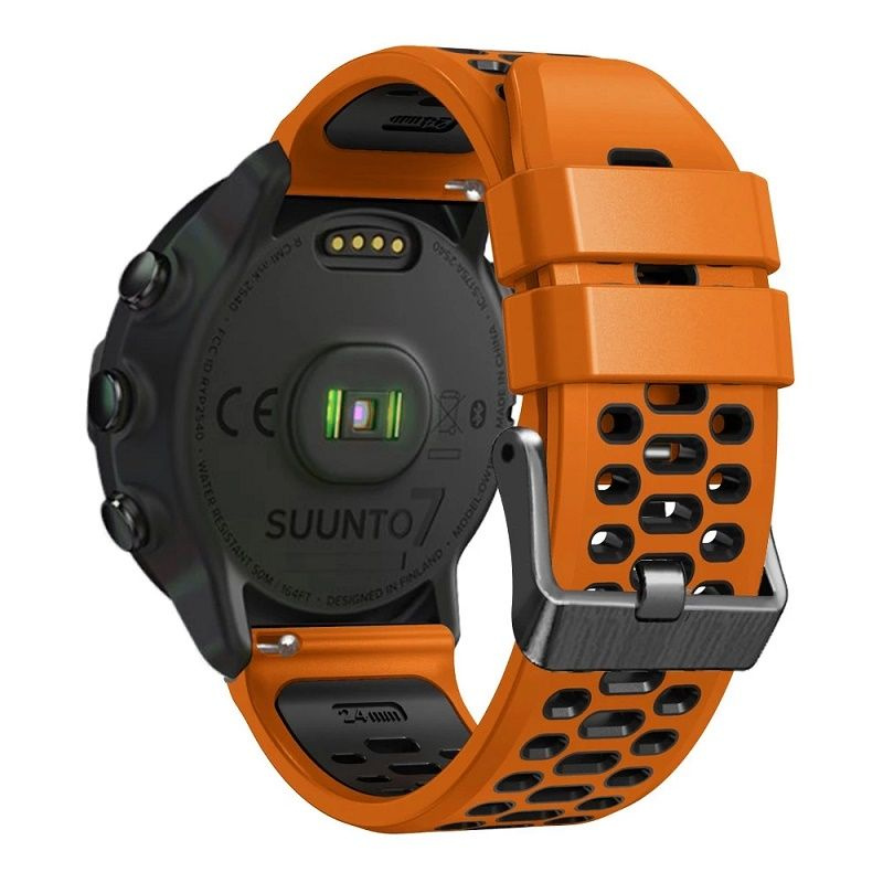 силиконовый ремешок диаметром 24 мм для спортивных наручных часов Suunto 9 Baro 7 D5 Spartan Sport HR #1