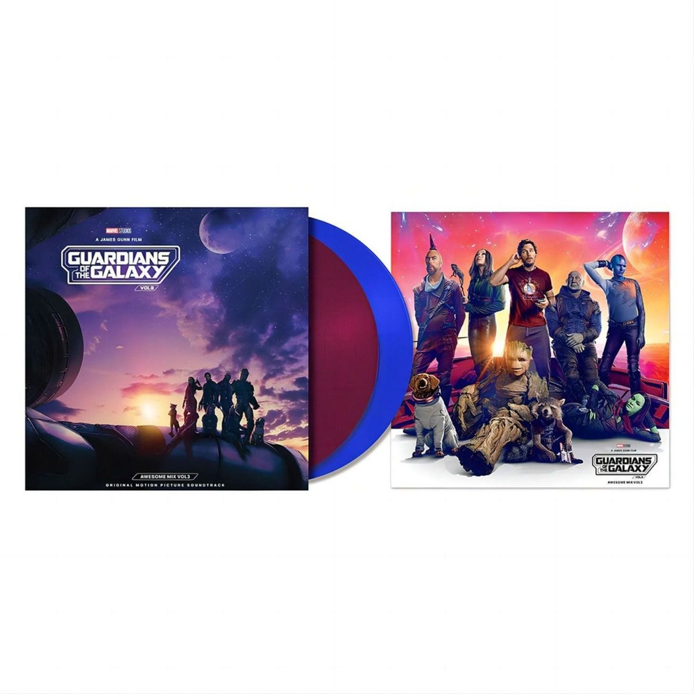 Виниловая Пластинка Guardians Of The Galaxy Vol.3 (Awesome Mix Vol.3) Limited Edition 2LP Purple Blue #1