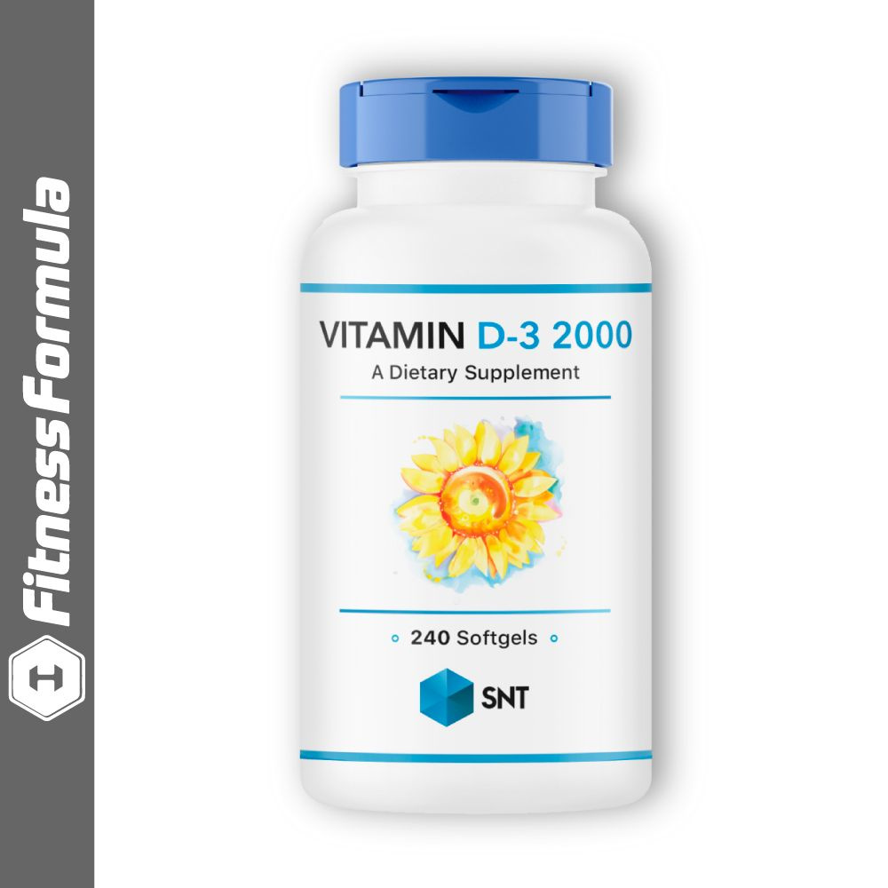 SNT Vitamin D-3 2000IU, 240 капсул, Поддержание здоровья, Крепкий иммунитет, Здоровые кости  #1