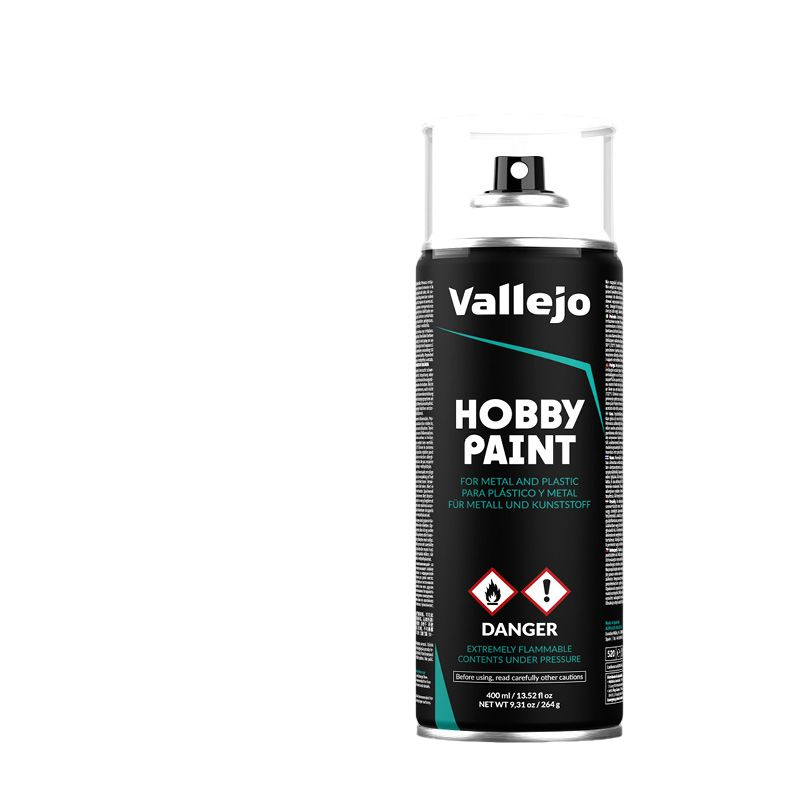 Аэрозольная краска Vallejo White Hobby Paint in Spray 400мл #1