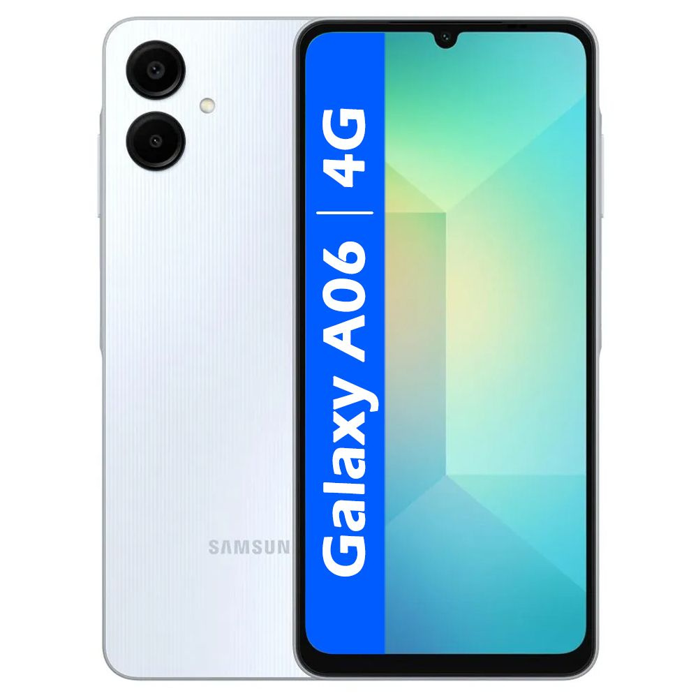 Samsung Смартфон РОСТЕСТ(ЕВРОТЕСТ) Galaxy A06 4G 128 ГБ, голубой #1