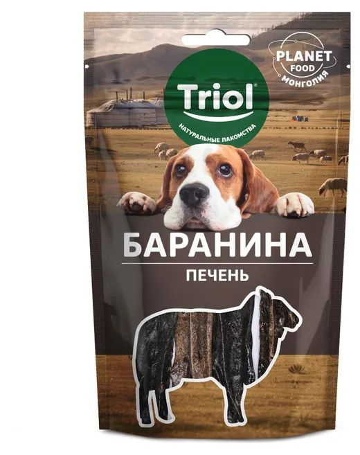 Лакомство для собак Triol Баранина печень, 50 г #1