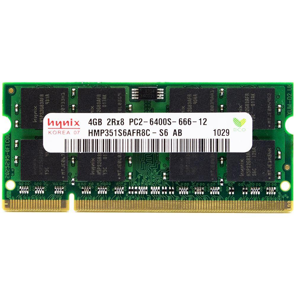 Hynix Оперативная память SODIMM DDR2 4GB PC6400 800МГц Hynix HMP351S6AFR8C-S6 1x4 ГБ (HMP351S6AFR8C-S6) #1